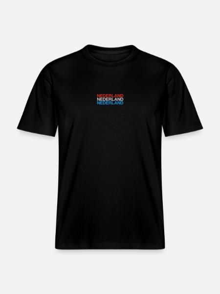 NIEDERLANDE Nederland Netherlands Holland -  RELAXED FIT Unisex Organic T-Shirt - Schwarz