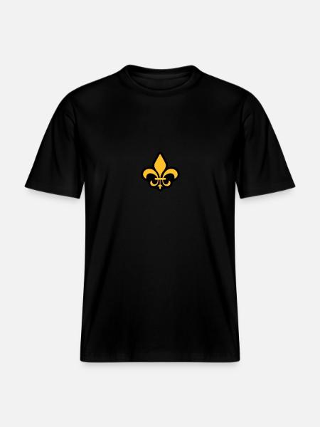 Lilie - RELAXED FIT Unisex Organic T-Shirt - Schwarz