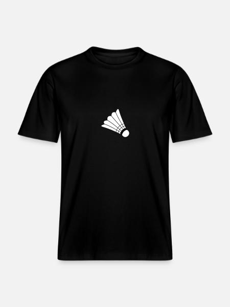 Badminton - RELAXED FIT Unisex Organic T-Shirt - black