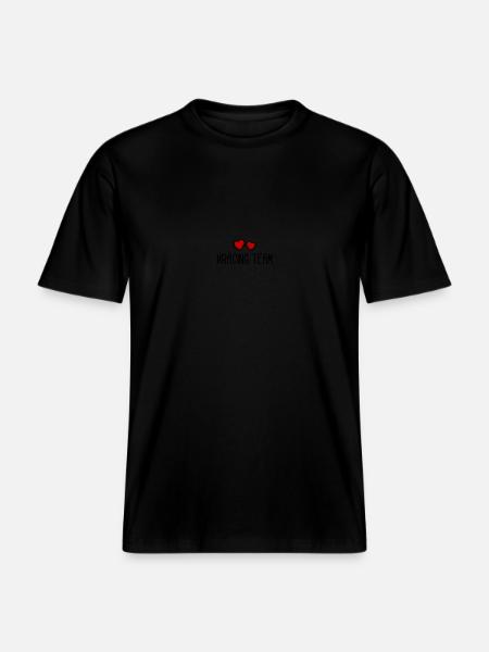 Racing Team Herz -  RELAXED FIT Unisex Organic T-Shirt - Schwarz