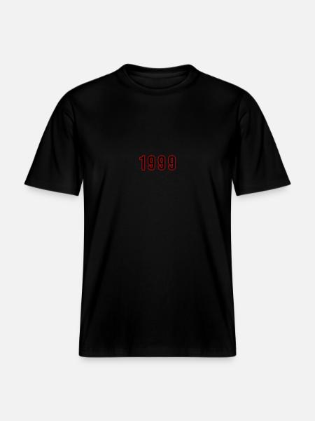 1999 Year Number -  RELAXED FIT Unisex Organic T-Shirt - black
