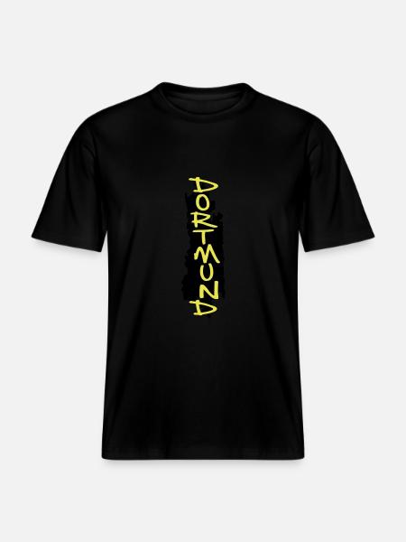 dortmund - RELAXED FIT Unisex Organic T-Shirt - black