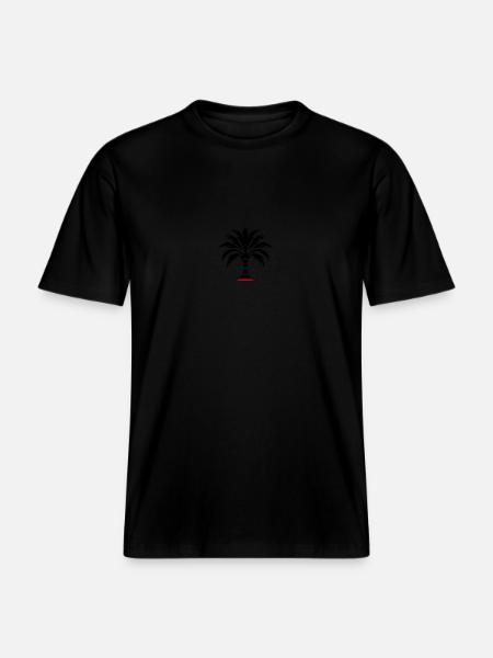 Palm Island - RELAXED FIT Unisex Organic T-Shirt - black