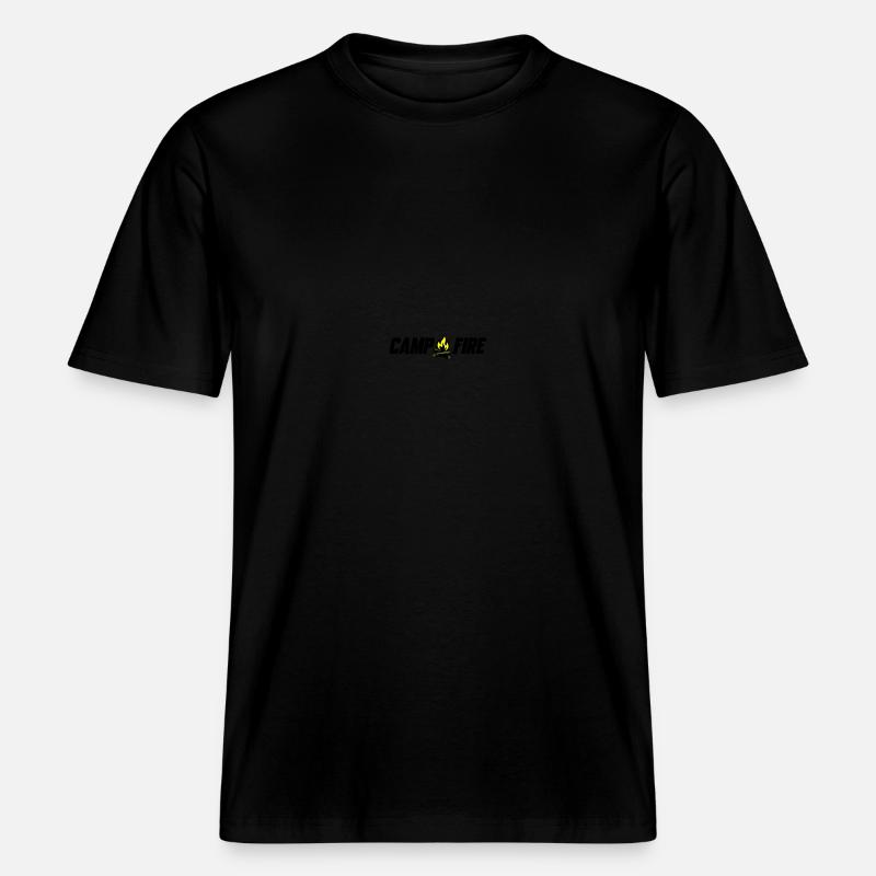 Feu de camp -  T-shirt unisexe RELAXED FIT en coton bio - noir