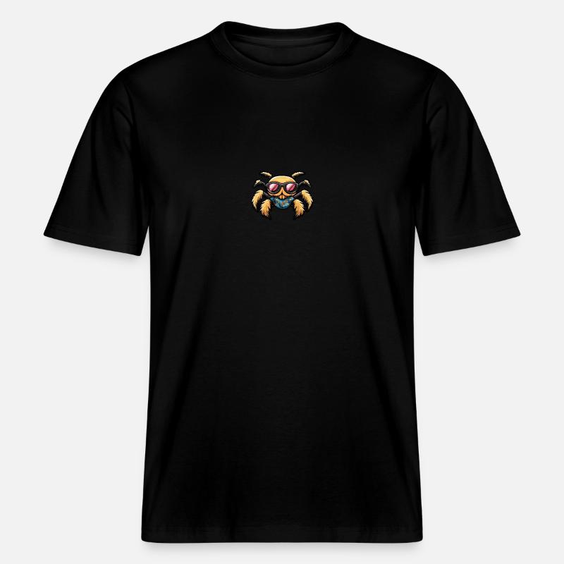 Tarantula Comic Cool Sommer -  RELAXED FIT Unisex Organic T-Shirt - Schwarz