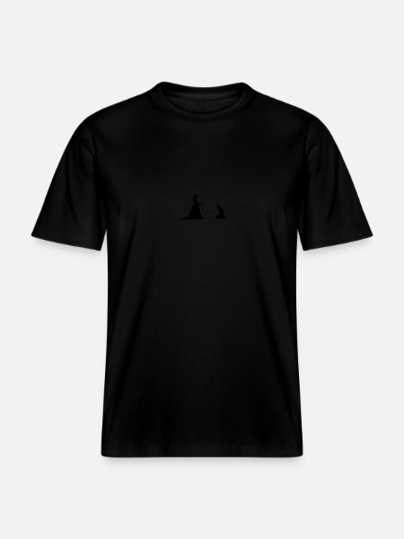 Couple Wedding Funny - RELAXED FIT Unisex Organic T-Shirt - black