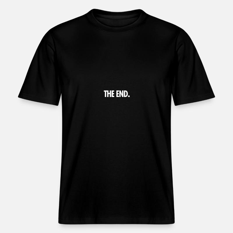 THE END. - T-shirt unisexe RELAXED FIT en coton bio - noir