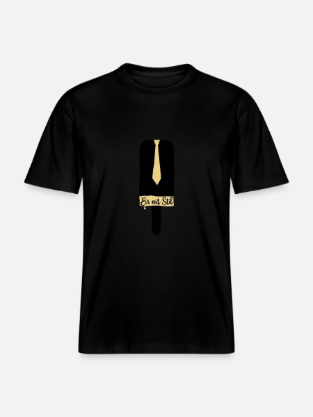 Eis mit Stil - RELAXED FIT Unisex Organic T-Shirt - Schwarz