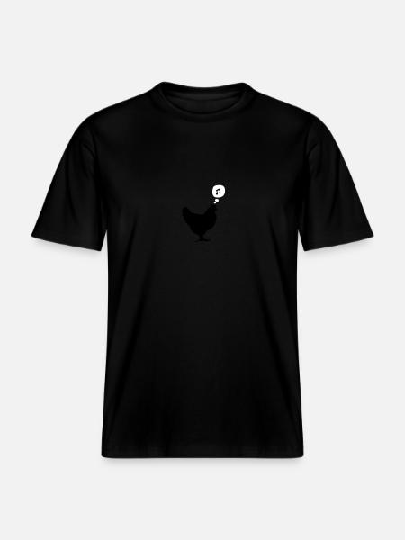 chicken - T-shirt unisexe RELAXED FIT en coton bio - noir