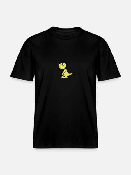 Dino (c) -  RELAXED FIT Unisex Organic T-Shirt - Schwarz