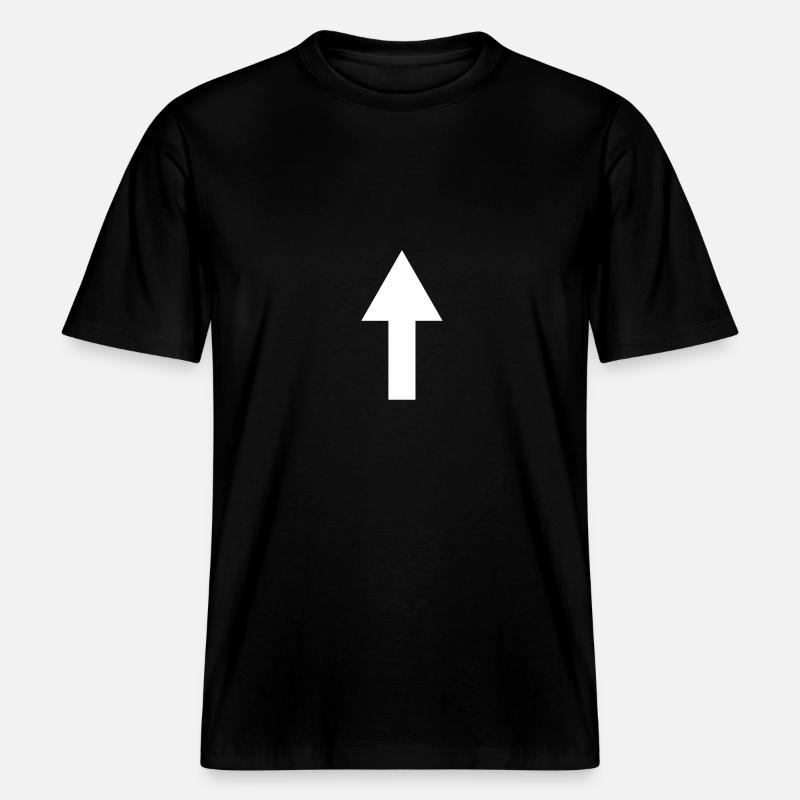 arrow -  RELAXED FIT Unisex Organic T-Shirt - black