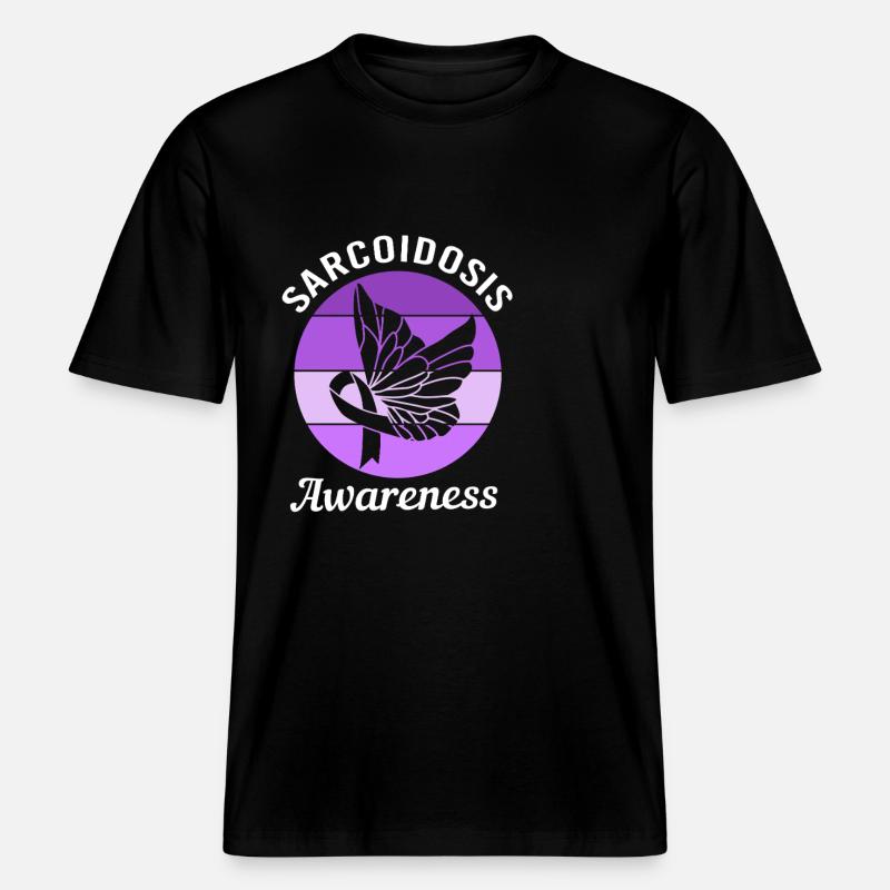 Sarkoidose -  RELAXED FIT Unisex Organic T-Shirt - Schwarz