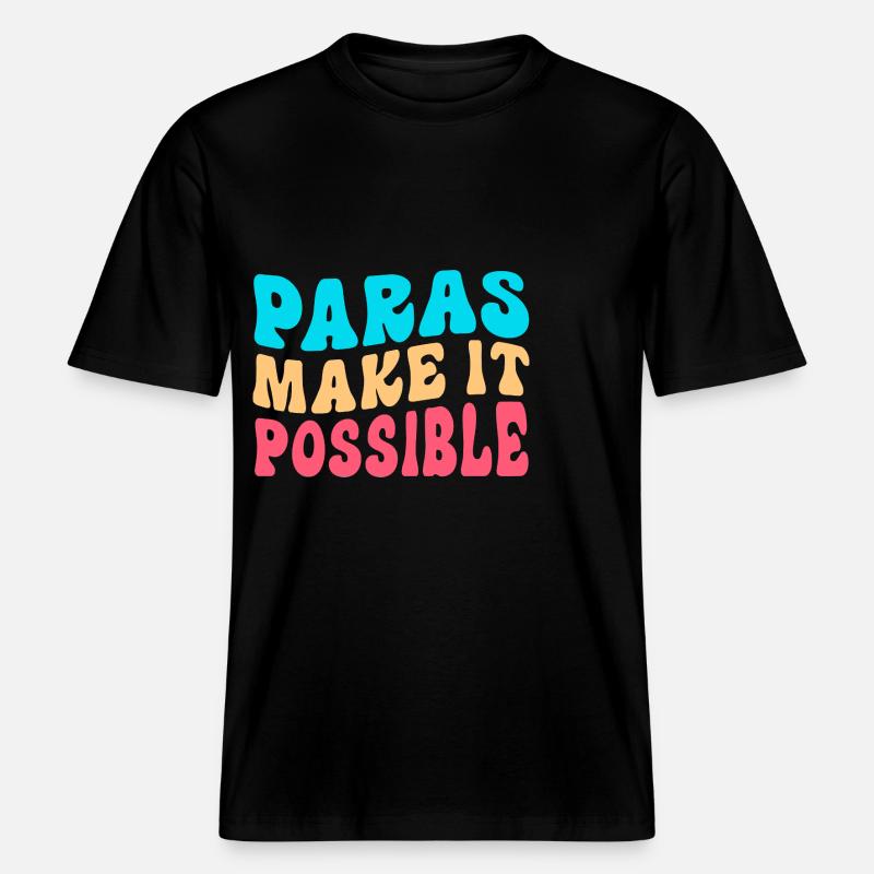 Paraprofessional Paraeducator Lehrerassistent -  RELAXED FIT Unisex Organic T-Shirt - Schwarz