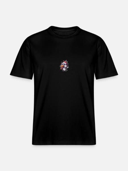 Duck Christmas Funny -  RELAXED FIT Unisex Organic T-Shirt - black