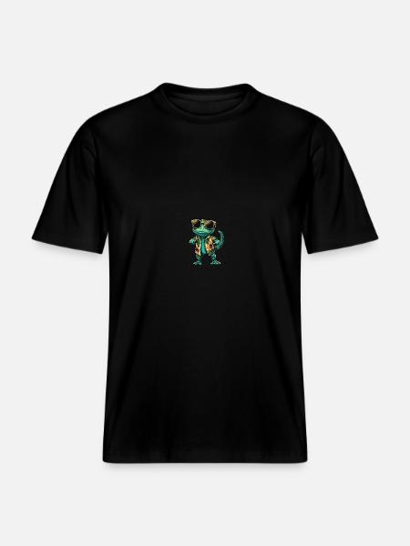 Chameleon Cool Sommer - RELAXED FIT Unisex Organic T-Shirt - Schwarz