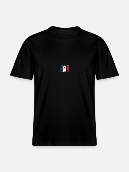 Cannes Toulon Nice Souvenir - RELAXED FIT Unisex Organic T-Shirt - black