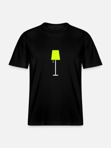 Lamp - RELAXED FIT Unisex Organic T-Shirt - black