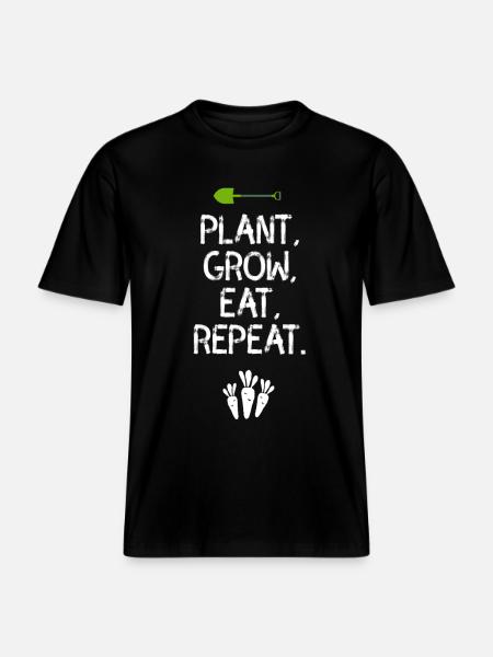 haven gartner landmand økologisk bio vegan landmand -  Økologisk unisex T-shirt RELAXED FIT - sort
