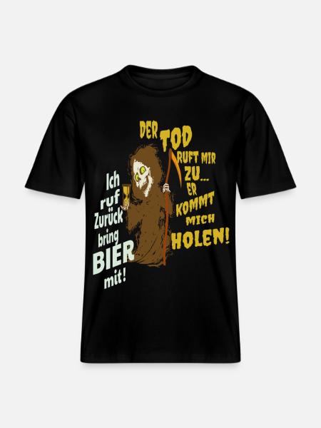 Funny grim reaper - RELAXED FIT Unisex Organic T-Shirt - black