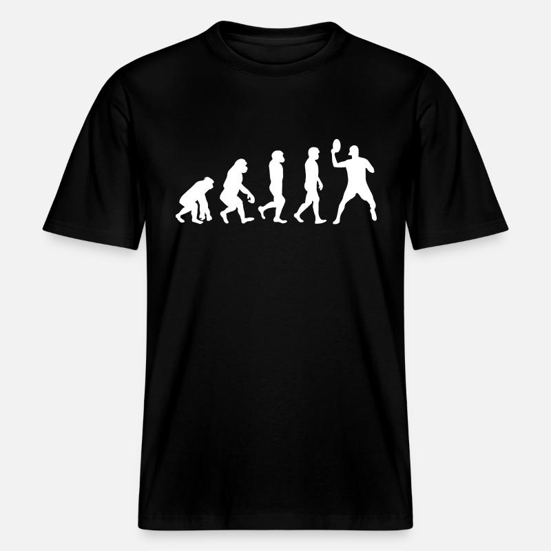 Disc golf evolution -  RELAXED FIT Unisex Organic T-Shirt - black