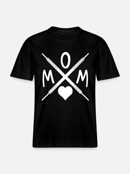 Mom - Mutter - Mama -  RELAXED FIT Unisex Organic T-Shirt - black