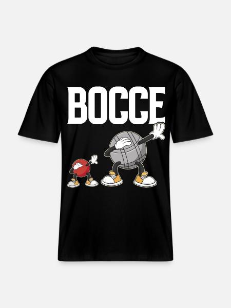 Dabbing Bocce Ball with Jack Bocci Dab Game Bocce -  RELAXED FIT Unisex Organic T-Shirt - black