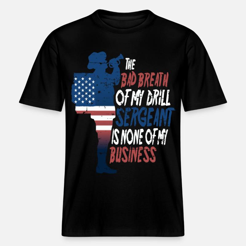 Drill Sergeant -  RELAXED FIT Unisex Organic T-Shirt - Schwarz