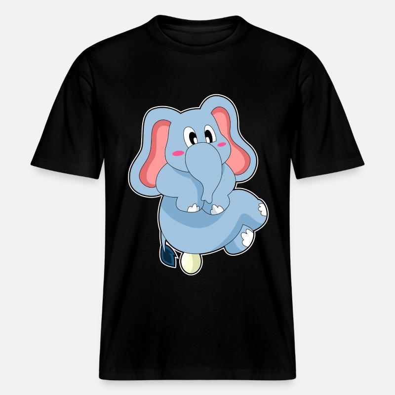 Oeuf d’éléphant - T-shirt unisexe RELAXED FIT en coton bio - noir