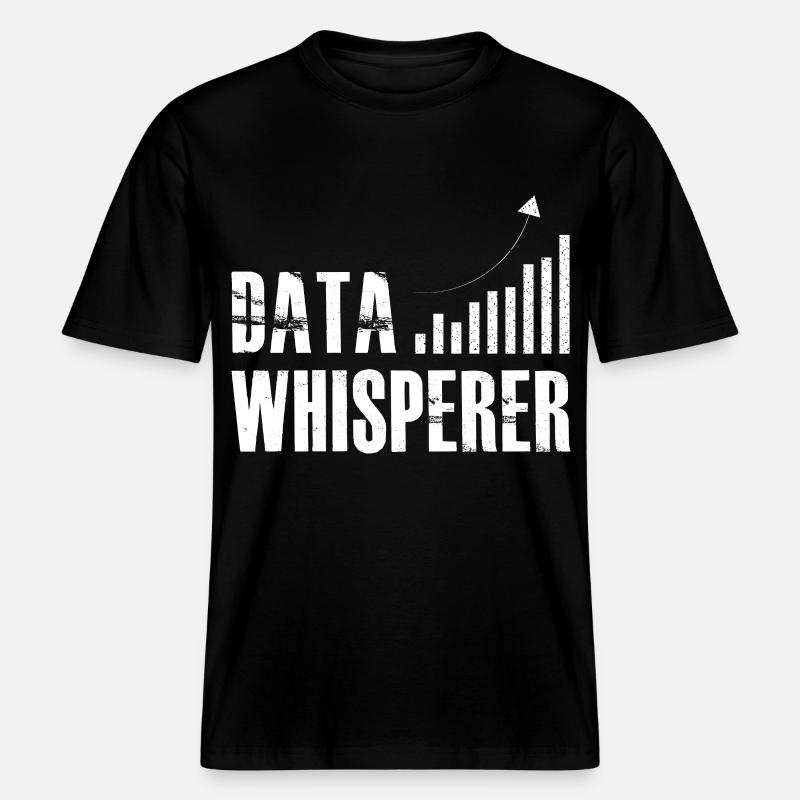 Datenflüsterer, wissenschaftlicher Analyst, Softwareentwickler - RELAXED FIT Unisex Organic T-Shirt - Schwarz