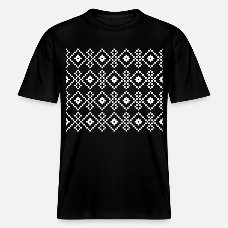 Weihnachtlicher Uni-Pullover (dunkel) -  RELAXED FIT Unisex Organic T-Shirt - Schwarz