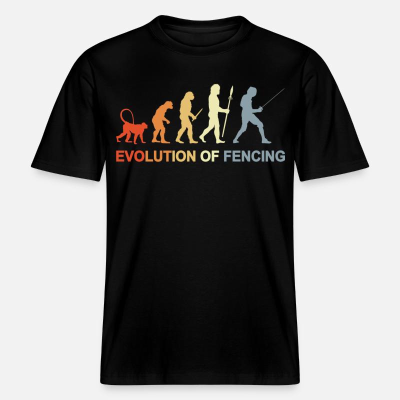 Fechter Evolution -  RELAXED FIT Unisex Organic T-Shirt - Schwarz