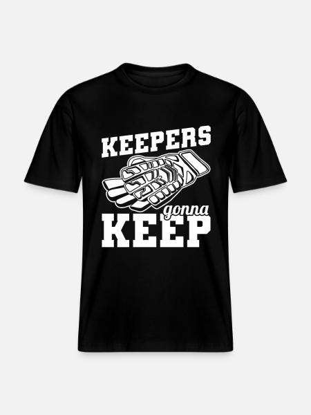Torhüter Fußball -  RELAXED FIT Unisex Organic T-Shirt - Schwarz