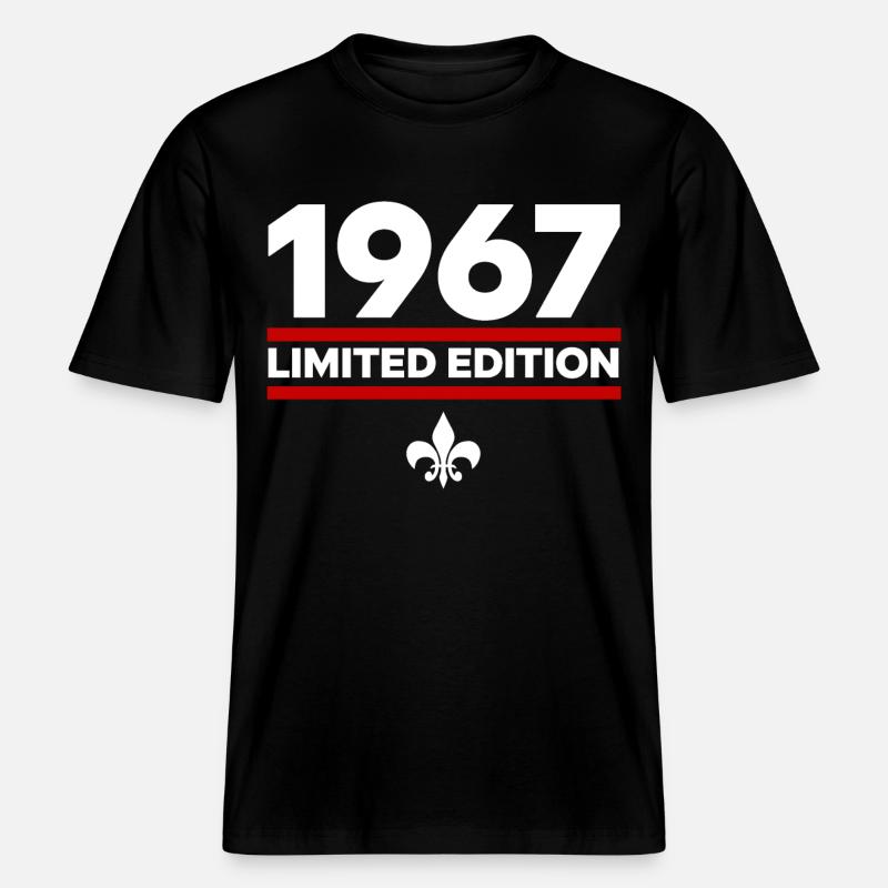 Édition limitée de 1967 - T-shirt unisexe RELAXED FIT en coton bio - noir
