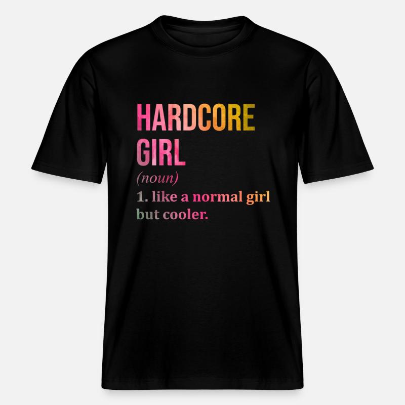 Hardcore - T-shirt unisexe RELAXED FIT en coton bio - noir