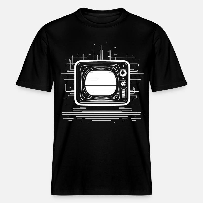 Sketch télévisé à l’ancienne -  T-shirt unisexe RELAXED FIT en coton bio - noir