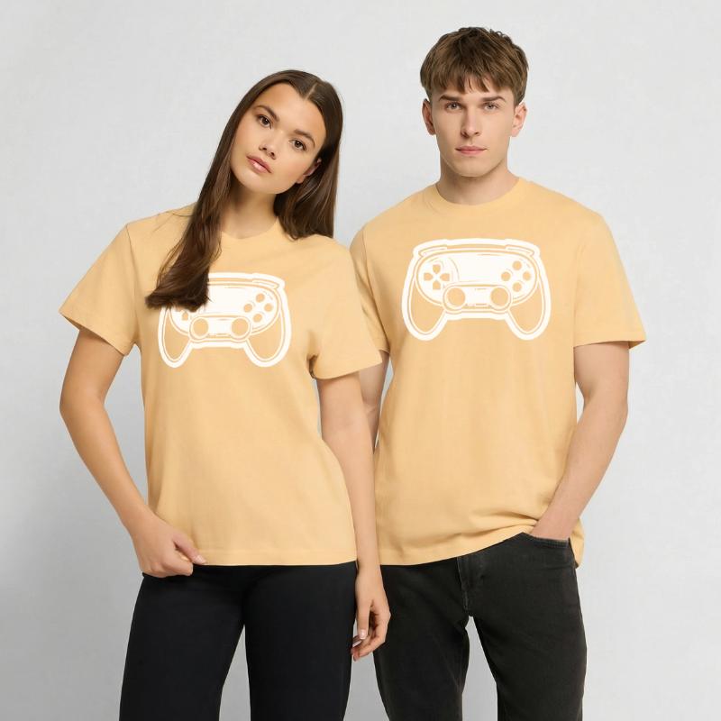 Videospiel Controller Zeichnung  RELAXED FIT Unisex Organic T-Shirt