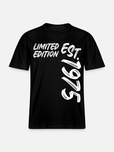 Limited Edition Est. 1975 - RELAXED FIT Unisex Organic T-Shirt - black