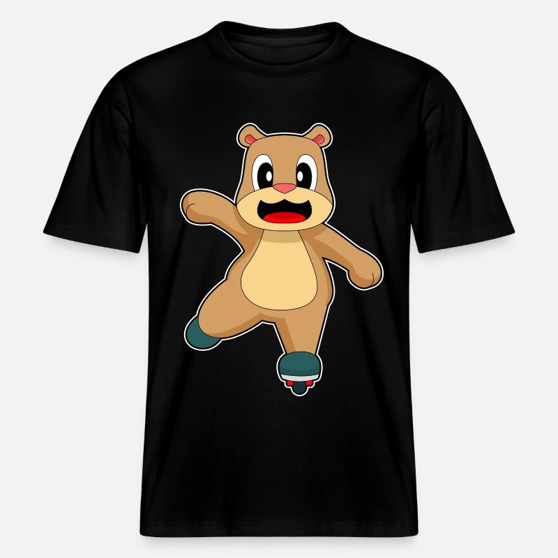 Bär Inline skating roller skates -  RELAXED FIT Unisex Organic T-Shirt - black