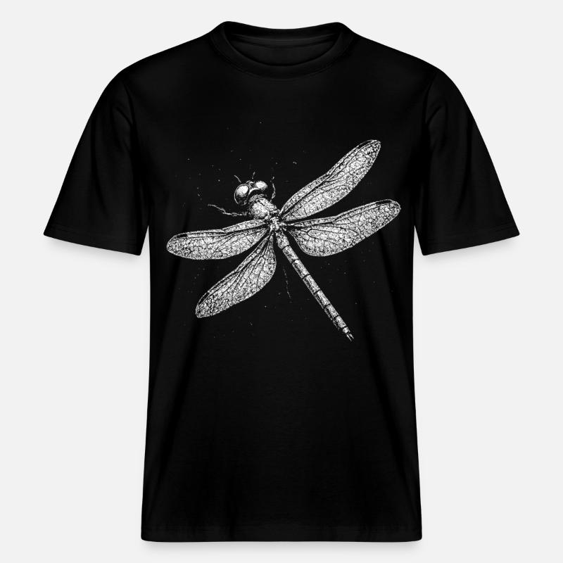 Dragonfly -  RELAXED FIT Unisex Organic T-Shirt - black