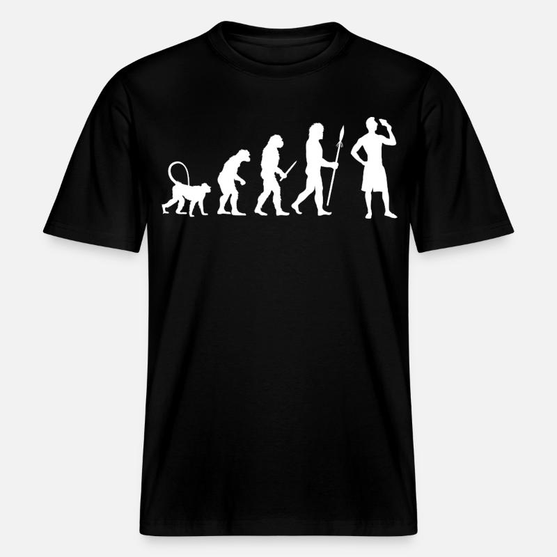 Eiscreme Evolution -  RELAXED FIT Unisex Organic T-Shirt - Schwarz