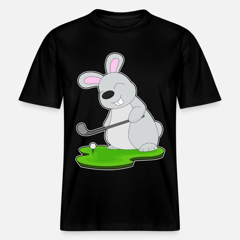 Hase Golf Golfschläger - RELAXED FIT Unisex Organic T-Shirt - Schwarz