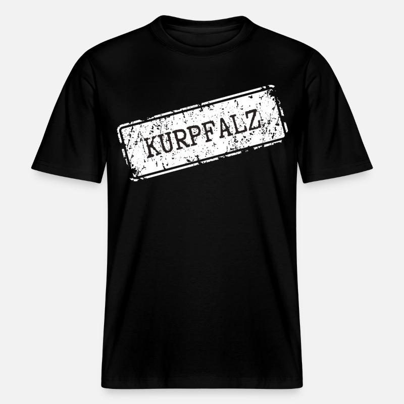 Conception d'impression sous licence Kurrhatz -  T-shirt unisexe RELAXED FIT en coton bio - noir