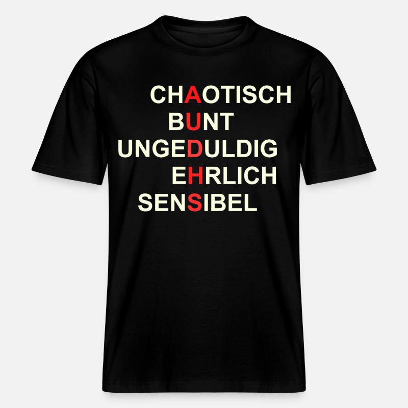 AUDHS Visibly different. Visible I. -  RELAXED FIT Unisex Organic T-Shirt - black