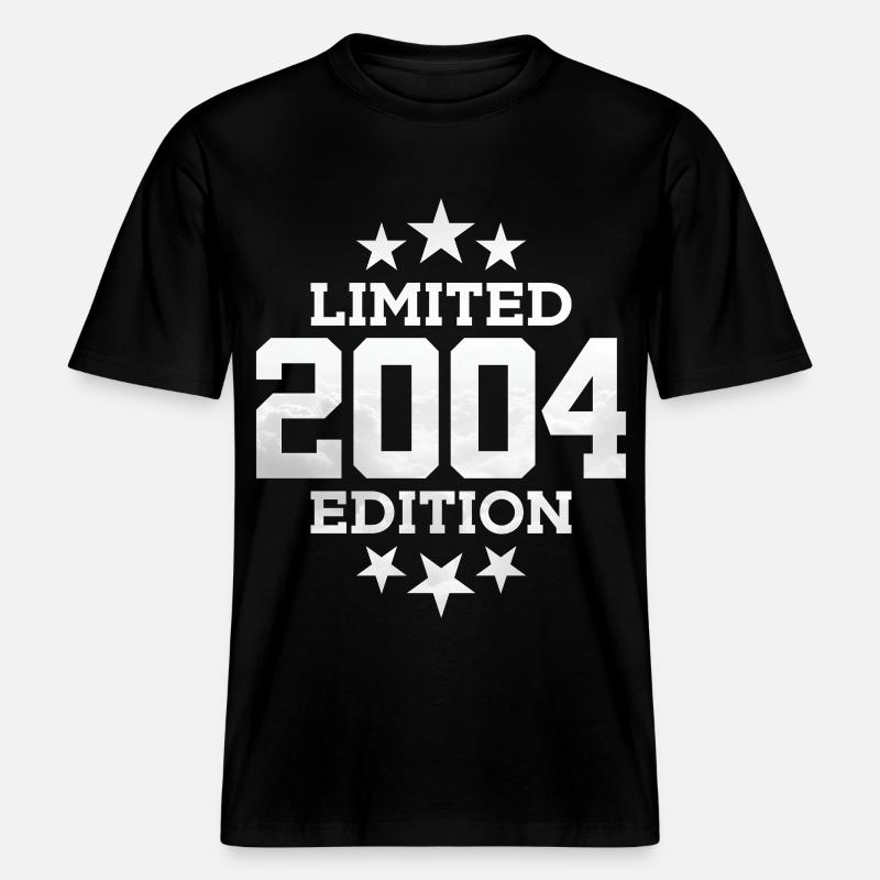 ÉDITION LIMITÉE 2004 22E ANNIVERSAIRE - T-shirt unisexe RELAXED FIT en coton bio - noir
