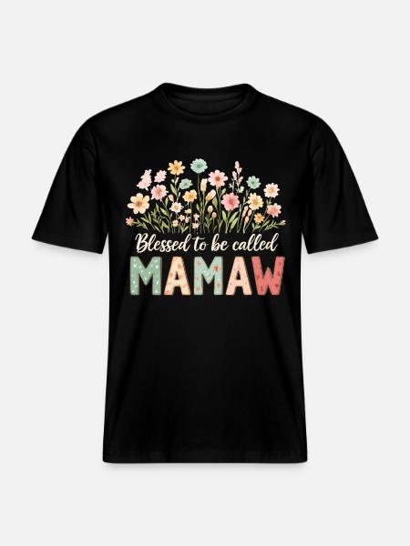 Gesegnet Mamaw genannt zu werden -  RELAXED FIT Unisex Organic T-Shirt - black