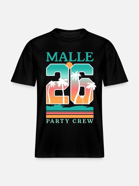 Malle 2026 Mallorca -  RELAXED FIT Unisex Organic T-Shirt - black