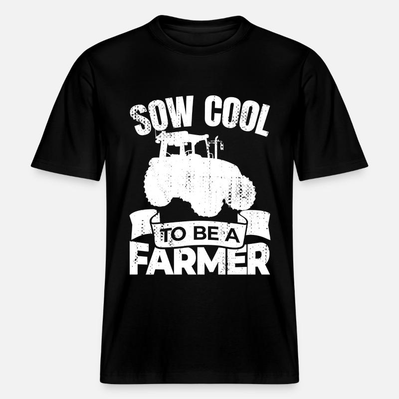 So Cool ein Bauer zu sein -  RELAXED FIT Unisex Organic T-Shirt - Schwarz