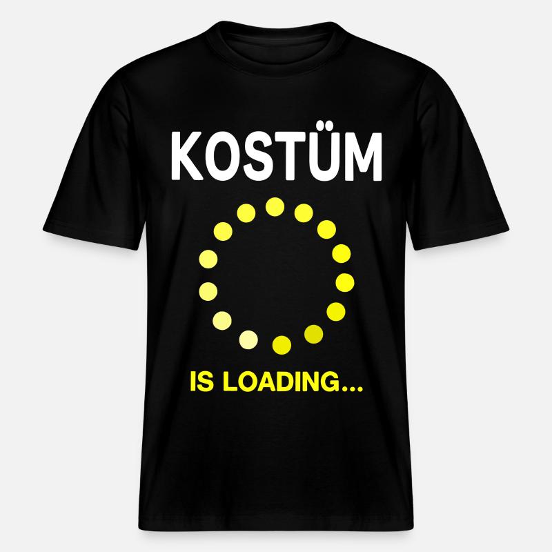 Fasnet Fasching Karneval Kostüm is Loading - RELAXED FIT Unisex Organic T-Shirt - Schwarz
