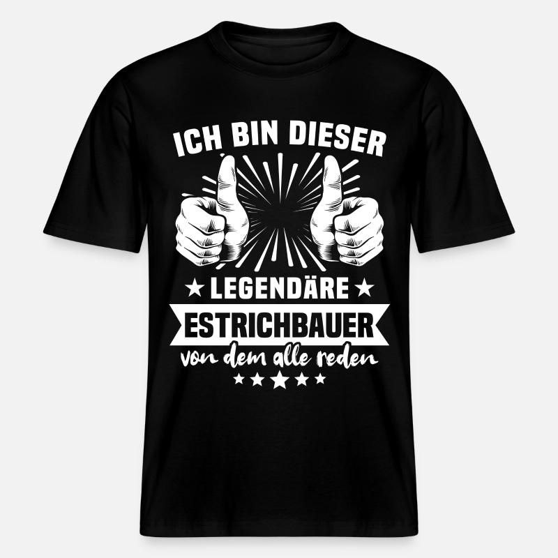 Légende du Constructeur de Tableaux -  T-shirt unisexe RELAXED FIT en coton bio - noir