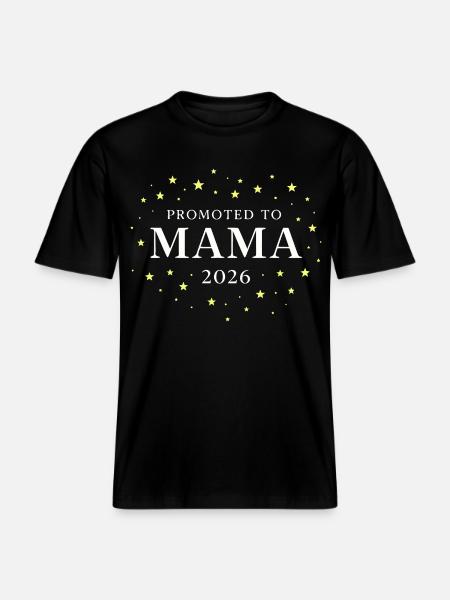 Mama 2026 Sterne - RELAXED FIT Unisex Organic T-Shirt - Schwarz